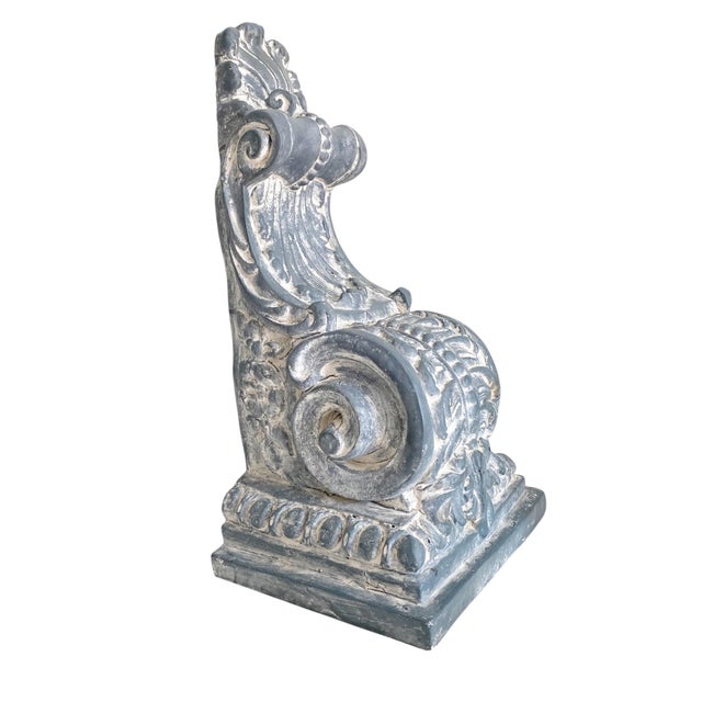 Boho Chic 1990s Acanthus Leaf Extra Large Wall Hanging Corbel For Sale - Image 3 of 12