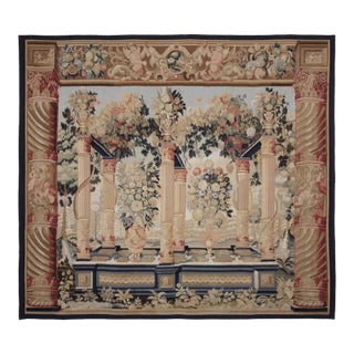 Garland Columns Handwoven Tapestry - 214 X 242 Cm (7'0" X 7'9") - Requires Rod Size 6 For Sale