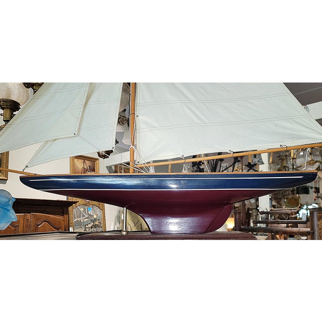 1960s Large Sailboat Model For Sale - Image 4 of 7