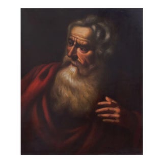 Philosopher, Baroque Neapolitan School, Oil on Canvas For Sale