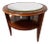 Art Deco Mahogany Pedestal Table with Mirrored Top For Sale