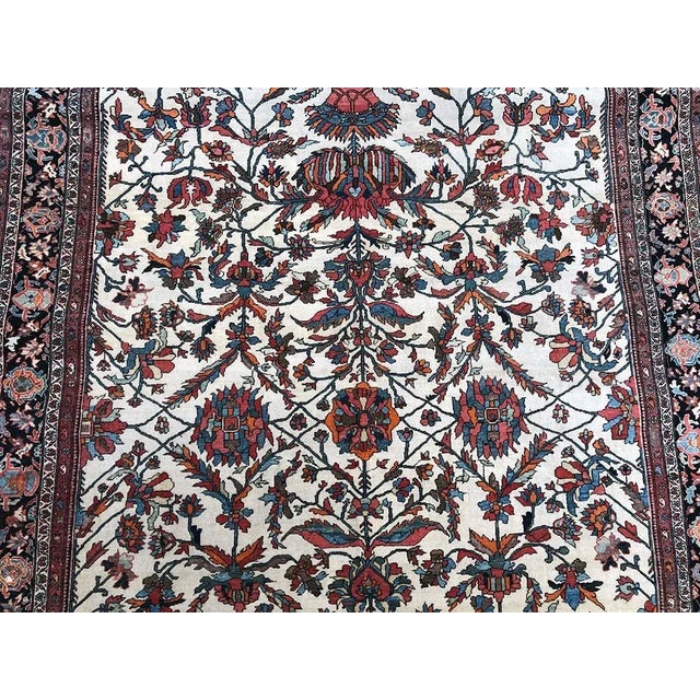 Antique Genuine Persian Ferahan Sarouk Rug For Sale - Image 9 of 11