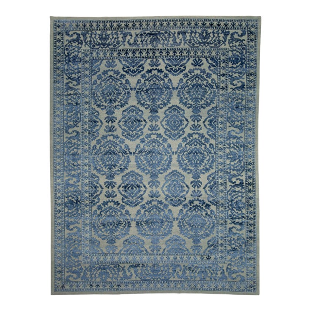 Turkish Oushak Rug 10'3" x 13'7" #18620 For Sale