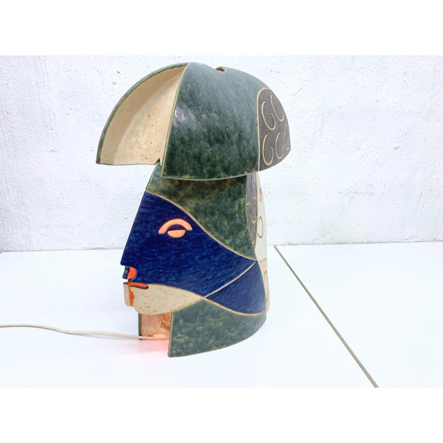 Sculptural Studio Ceramic Table Lamp, 1980s For Sale - Image 13 of 18