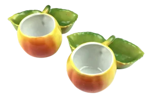 Vintage Porcelain Trinket Cups - a Pair