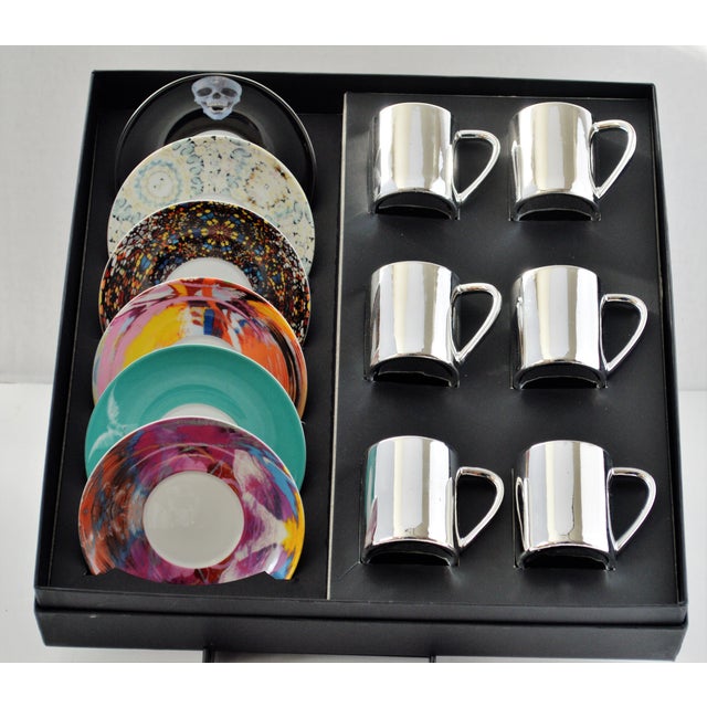 Damien Hirst Espresso Cups & Saucers Set of 6 Chairish