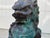 Greige Antique Bronze Guardian Lions or Foo Dogs - A Pair For Sale - Image 8 of 17