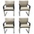 Matteo Grassi Stitched Leather and Chrome Dining Chairs - Set of 4 For Sale - Image 15 of 18