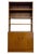 Vintage mid century modern cabinet and bookcase unit manufactured by Van Pelt in Belgium. This two-piece storage and...