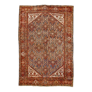 Antique Hand-Knotted Persian Sultan Abad Rug. 8'10"x 13' For Sale