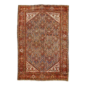 Antique Hand-Knotted Persian Sultan Abad Rug. 8'10"x 13'