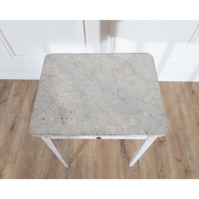 Swedish Painted Console Table with Drawer, circa 1880 For Sale - Image 9 of 11