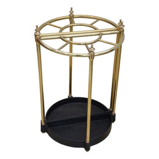 Brass Umbrella Stands, 1920, Set of 2 For Sale