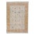Apadana's Artisan Collection Beige and Orange Handmade Designed Wool Rug For Sale