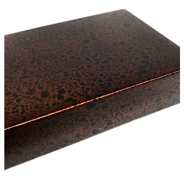 Vintage Lacquer Desk Top Stationery Accessory For Sale In Portland, ME - Image 6 of 12