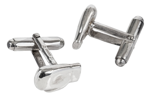 Silver Boxing Glove Cufflinks from Pushkin Alexander, Set of 2