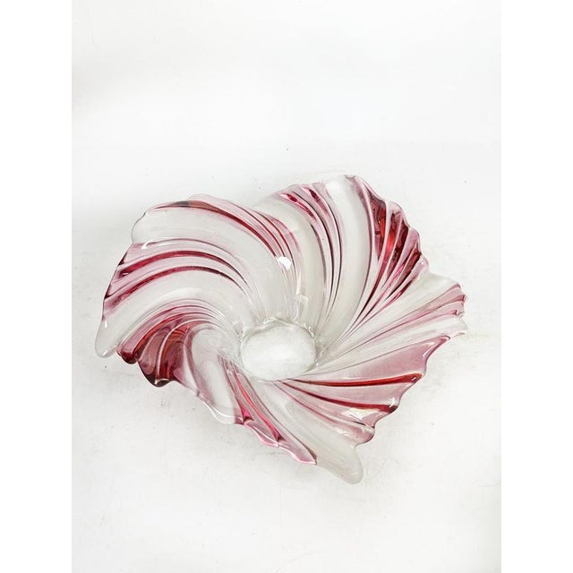 Vide Poche in Pink and White Glass, France, 1970 For Sale - Image 4 of 17
