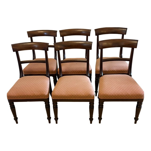 Antique Regency Mahogany Dining Chairs, 1830, Set of 6 For Sale