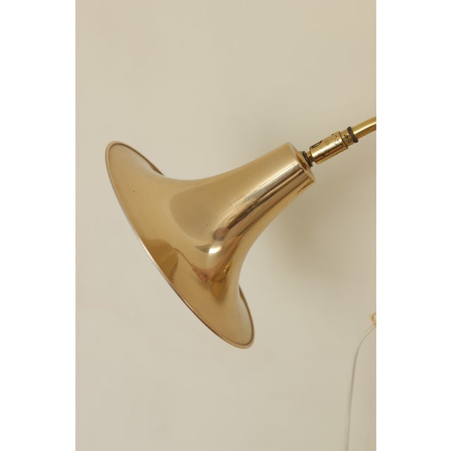 Vintage Trump Shape Lights in Brass by Börje Claes for Norlett Elit, 1960s, Set of 2 For Sale - Image 4 of 18