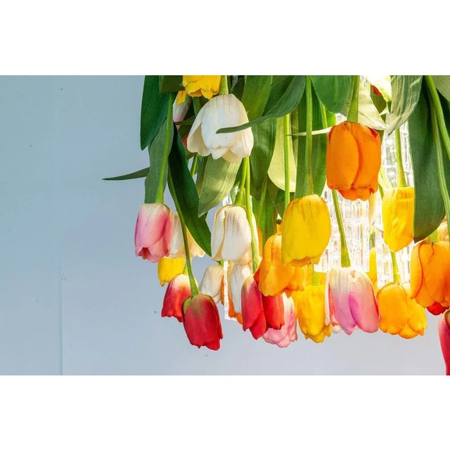 Large Flower Power Maxi Tulip Round Chandelier from VGnewtrend, Italy For Sale - Image 4 of 5