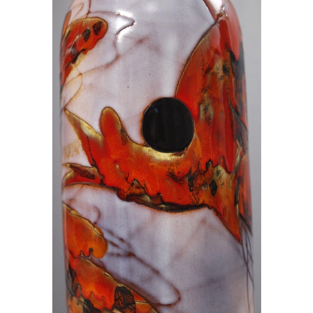 Large Vintage French Ceramic Lamp Base by Kurt & Monique Brunner for Vallauris, 1960s For Sale - Image 9 of 15