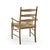 Wood Set of 2 French Ladderback Arm Chairs - Chestnut For Sale - Image 7 of 12