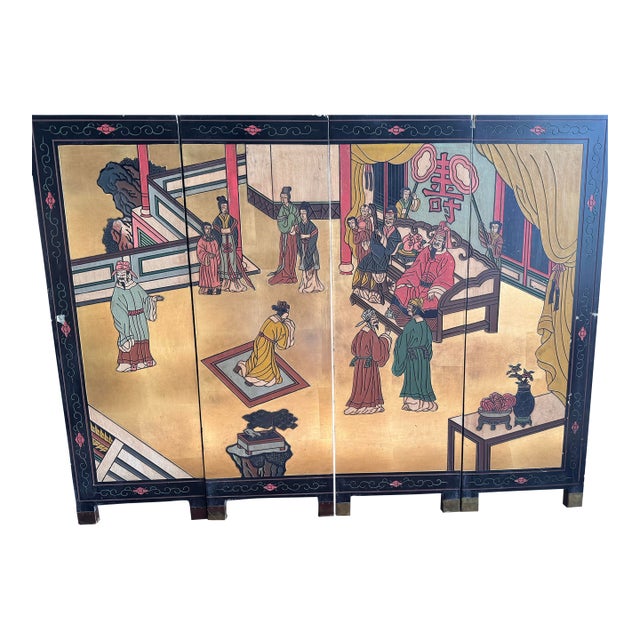 Vintage Japanese Cotomandel/ Wall Panel/ Screen For Sale