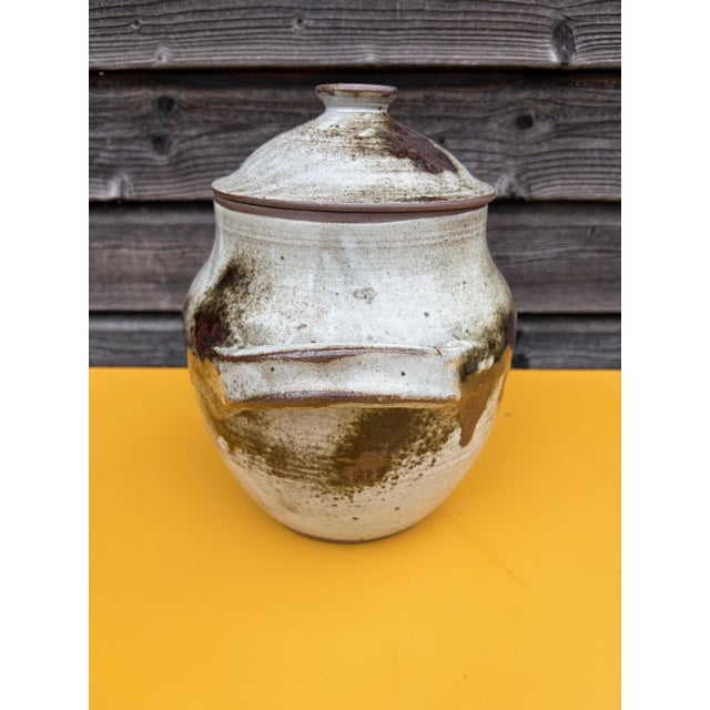 American Large Covered Pot Thierry and Chantal Robert, 1970s For Sale - Image 3 of 12