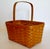 Wood Vintage Handcrafted Maple Longaberger Basket For Sale - Image 7 of 9
