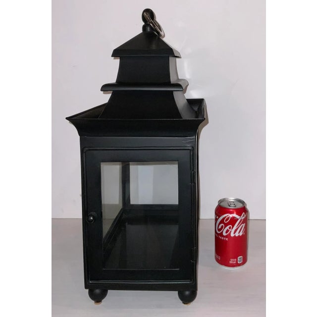 2020s Modern Black Metal Concorde Lantern For Sale - Image 5 of 6