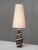 Brown Spiral Ceramic Table Lamp by Ingrid Atterberg for Upsala Ekeby, Sweden, 1950s For Sale - Image 8 of 10