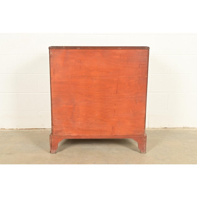 Baker Furniture Style Georgian Carved Mahogany Dresser or Chest of Drawers For Sale - Image 13 of 14
