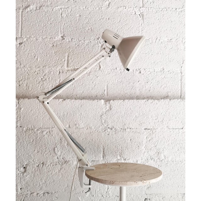 Mid-Century White Architect Table Lamp from Ledu, 1960s For Sale - Image 9 of 9