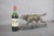1930s English Spelter Setter Sculpture on Green Marble Base, 1930s For Sale - Image 5 of 13