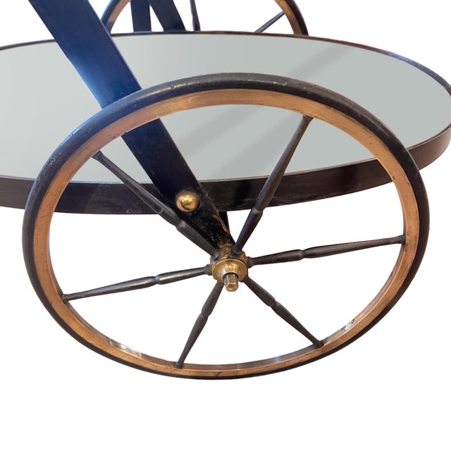Small Vintage Italian Bar Cart, 1950s For Sale - Image 4 of 7