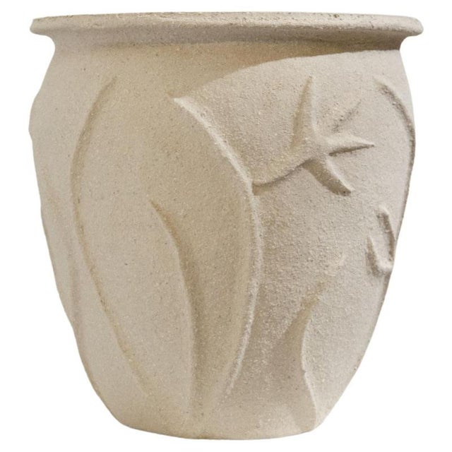 Beige La Table Mer Beige Sandstone Vase by Lou Thomas For Sale - Image 8 of 8