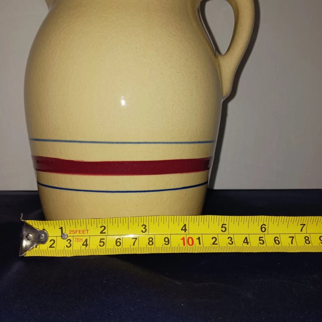 Early 20th Century Early 20th Century Robinson Ransbottom Large Pitcher Antique American Pottery For Sale - Image 5 of 11
