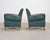 Pair of 20th Century French Art Deco Period Green Club Chairs For Sale In Sacramento - Image 6 of 17