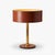 Mid-Century Leather and Brass Table Lamp with Drum Shade, 1950s For Sale - Image 12 of 12
