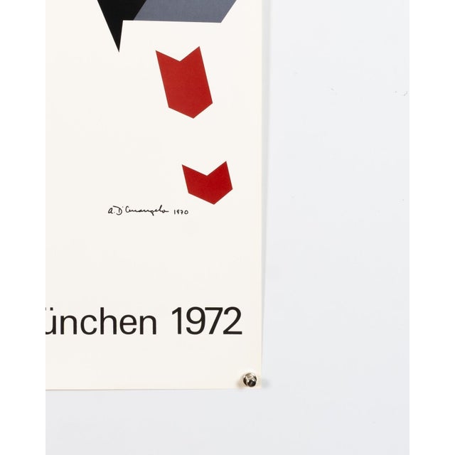 Paper Olympics Serigraph Poster by Allan Darcangelo, 1972 For Sale - Image 7 of 9