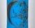 19th Century 19th Century Victorian Moser Blue Opaline Glass Vase: Gilt Floral Decor, 15.5" For Sale - Image 5 of 10