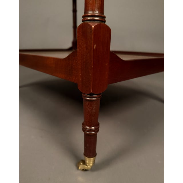 Councill Craftsmen Mahogany Hepplewhite Style Two-Tier Side Table With ...