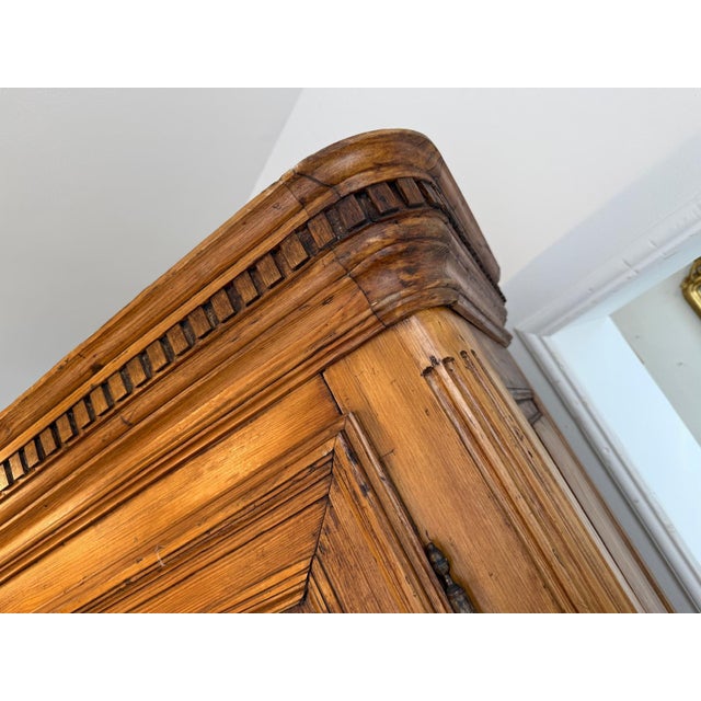 Brown Baroque Farmhouse Hall Cabinet For Sale - Image 8 of 18