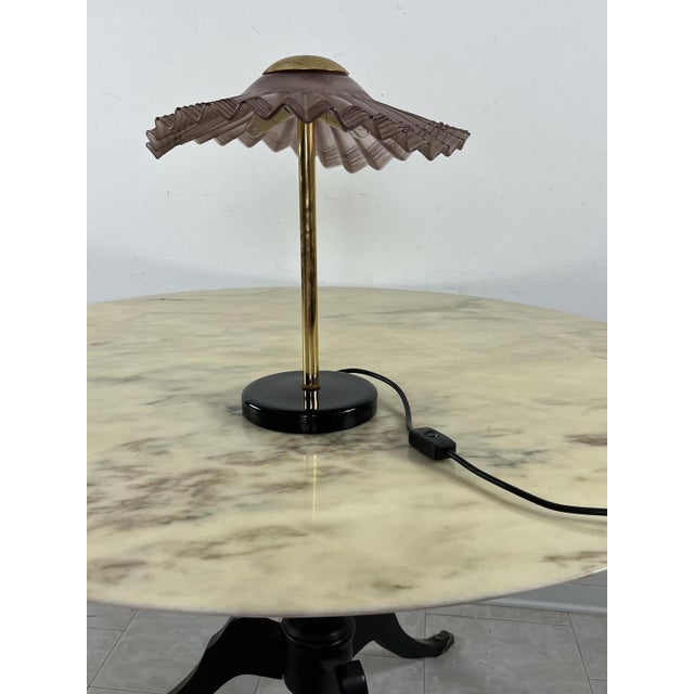 Mid-Century Murano Glass Table Lamp, 1960s For Sale - Image 9 of 15