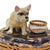 An exceptional authentic French porcelain hinged trinket and ring box produced in Limoges, France, by the renowned luxury...