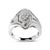 Indulge in sheer elegance with this exquisite 14K White Gold Diamond Cluster Ring. Adorned with a captivating dance of...