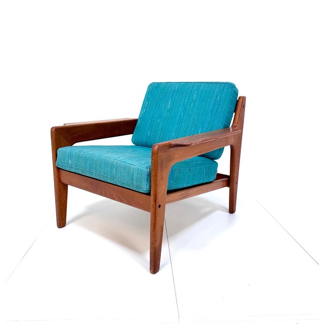 Danish Modern Lounge Easy Chair in Teak by Arne Wahl Iversen for Komfort, 1960s For Sale - Image 9 of 18