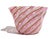 Mid-Century Modern Fratelli Toso Murano Vintage Italian Pink White Ribbons Art Glass Fazzoletto Vase Mid 20th Century For Sale - Image 3 of 7