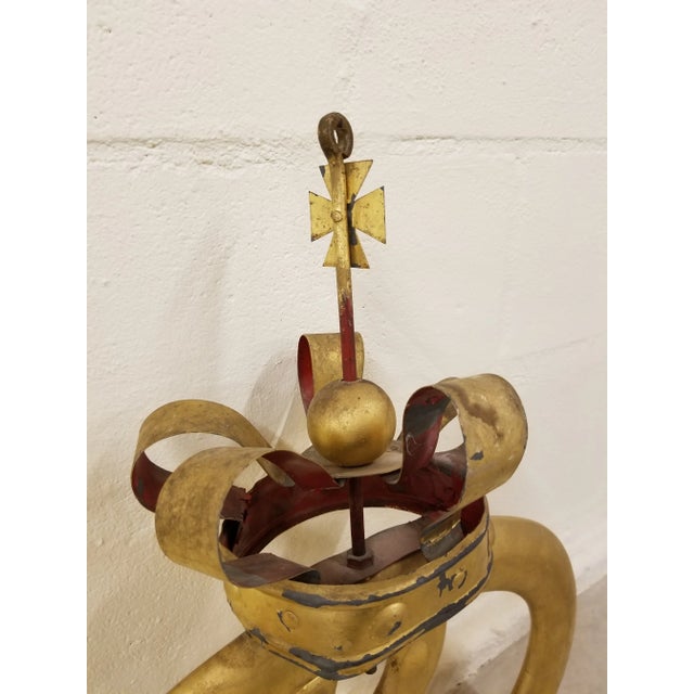 Gold Antique Danish Bakery Sign For Sale - Image 8 of 9