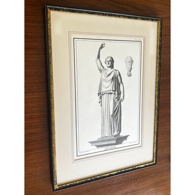 Pair of Original Etchings of Ancient Roman Statues,18th Century Attributed to Pietro and Ferdinando Campana For Sale - Image 14 of 18